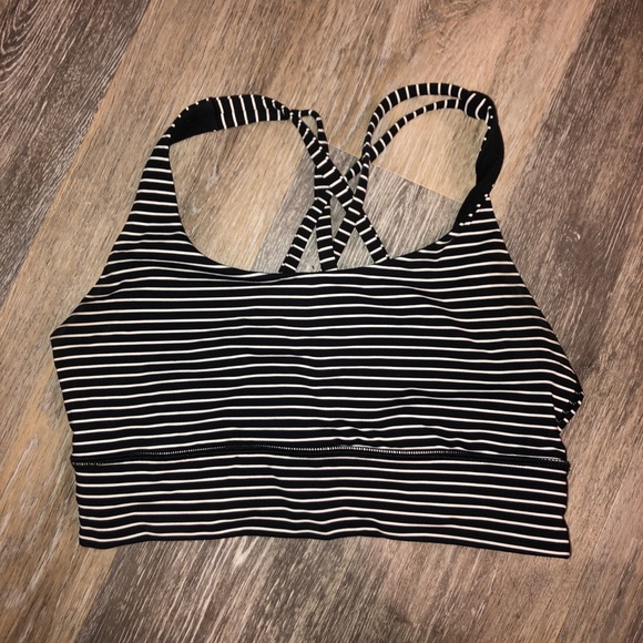 Lululemon Energy Bra *Long Line Mod Stripe - Picture 3 of 4